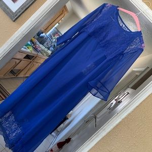 Fresh blue.  Floral lace. Cool for the weather